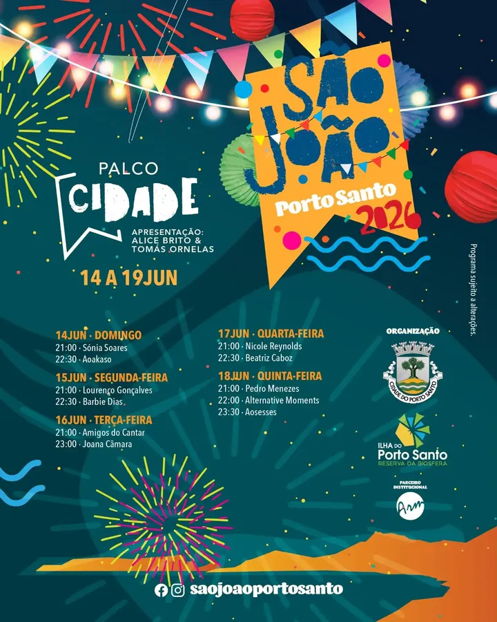 São João Porto Santo 2026 - Palco Cidade