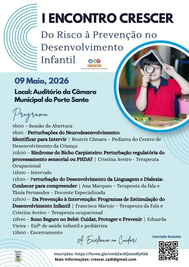 I ENCONTRO CRESCER - Do Risco à Prevenção no Desenvolvimento Infantil